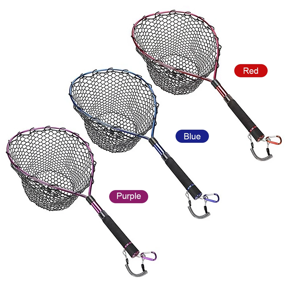 Fishing Net Aluminum Pole with Fishing Lanyard Fish Landing Net with Telescopic Handle for Fish Catching Releasing
Fishing Net Aluminum Pole with Fishing Lanyard Fish Landing Net with Telescopic Handle for Fish Catching Releasing
