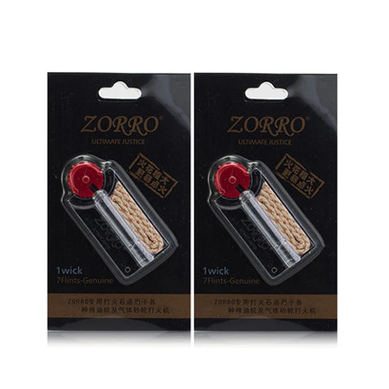 zorro flints and wick for the the cigarette lighters Zippo and any oil petrol lighters
zorro flints and wick for the the cigarette lighters Zippo and any oil petrol lighters