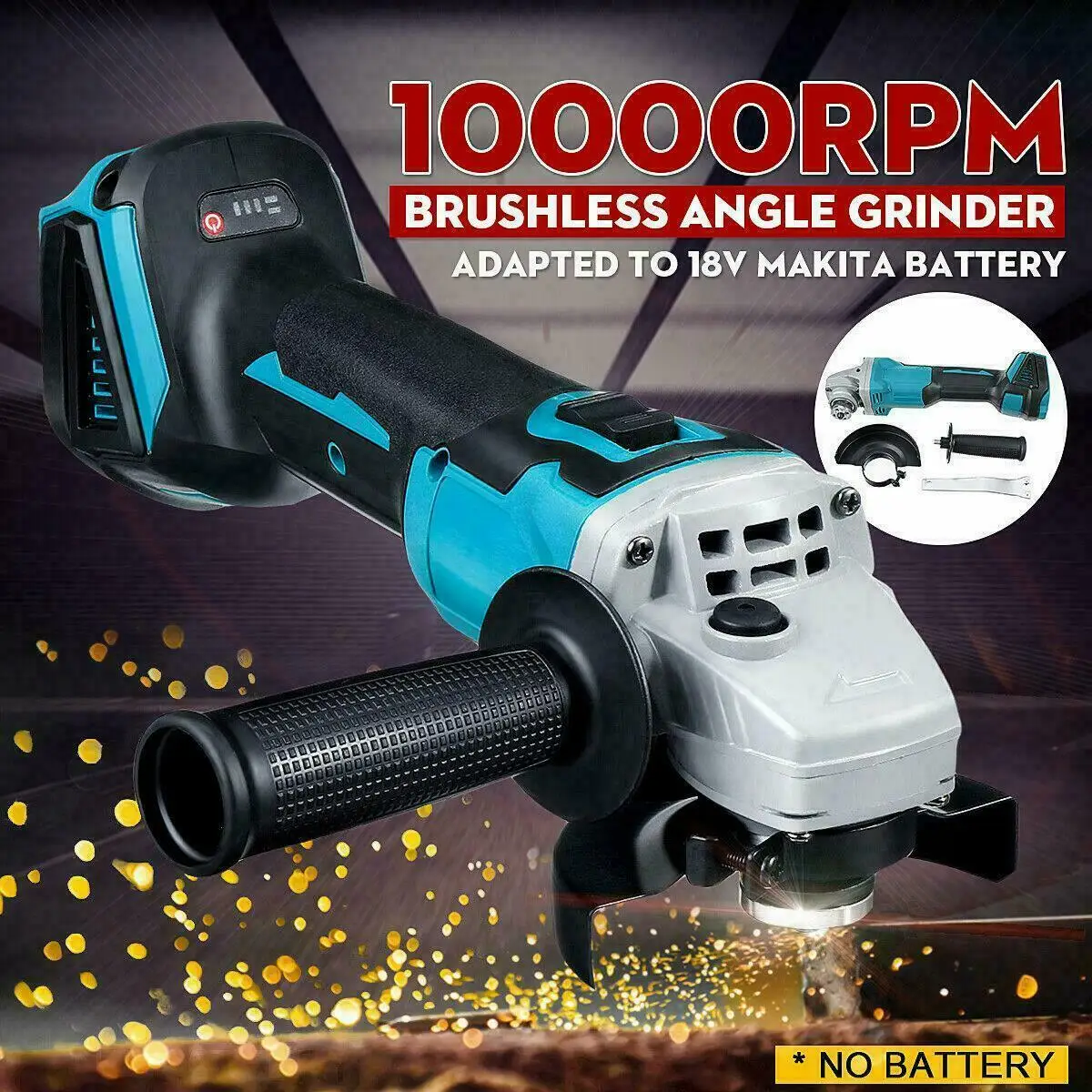 Quality 18V/21V 4Pcs Angle Grinder Kit 125mm Cordless Rechargeable Angle Grinder Brushless Power Tool Grinding Polishing
Quality 18V/21V 4Pcs Angle Grinder Kit 125mm Cordless Rechargeable Angle Grinder Brushless Power Tool Grinding Polishing