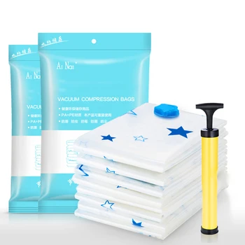 ADOREHOUSE 6PCS Thickened Vacuum Storage Bag For Cloth Folding Compressed Bag with Hand Pump Reusable Blanket Quilt Organizer
ADOREHOUSE 6PCS Thickened Vacuum Storage Bag For Cloth Folding Compressed Bag with Hand Pump Reusable Blanket Quilt Organizer