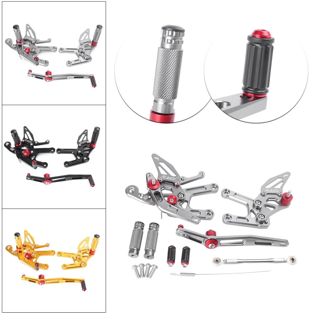 Motorcycle CNC Adjustable Rearset Footpegs Footrest Pedal Foot Pegs Rests for YAMAHA YZF-R6 YZF R6 2017-2022
Motorcycle CNC Adjustable Rearset Footpegs Footrest Pedal Foot Pegs Rests for YAMAHA YZF-R6 YZF R6 2017-2022
