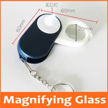 2pcs 15X Black Blue Col Pocket Keychain Type Magnifying Glass Portable Foldable Magnifier Gift Loupe for Children with Lamp 
2pcs 15X Black Blue Col Pocket Keychain Type Magnifying Glass Portable Foldable Magnifier Gift Loupe for Children with Lamp