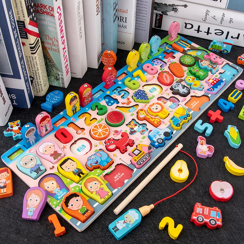 Montessori Educational Wooden Toys Children Busy Board Math Fishing Children's Wooden Preschool Counting Geometry Montessori Toy
Montessori Educational Wooden Toys Children Busy Board Math Fishing Children's Wooden Preschool Counting Geometry Montessori Toy