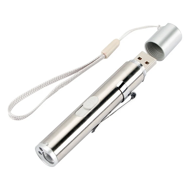 Portable Flashlight USB Rechargeable LED Flashlight Powerful Mini LED Torch Waterproof Penlight First Aid Pen Red Dot Lamp Outdo
Portable Flashlight USB Rechargeable LED Flashlight Powerful Mini LED Torch Waterproof Penlight First Aid Pen Red Dot Lamp Outdo