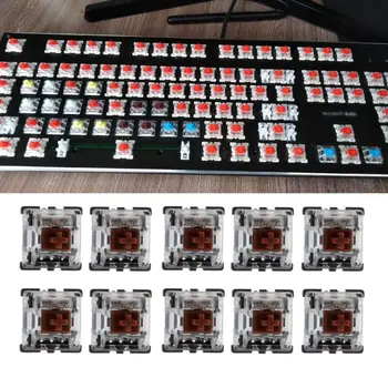 10Pcs/pack Mechanical Keyboard Gateron MX 3 Pin Brown Switch Transparent Case for Keyboard Cherry MX Compatible
10Pcs/pack Mechanical Keyboard Gateron MX 3 Pin Brown Switch Transparent Case for Keyboard Cherry MX Compatible
