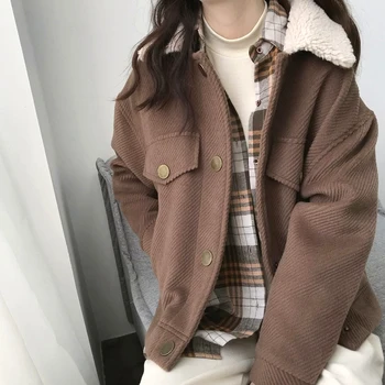 Woman Jacket Korean version of lamb plush jacket coat winter new thick coat women short woolen coat Winter Clothes Women
Woman Jacket Korean version of lamb plush jacket coat winter new thick coat women short woolen coat Winter Clothes Women
