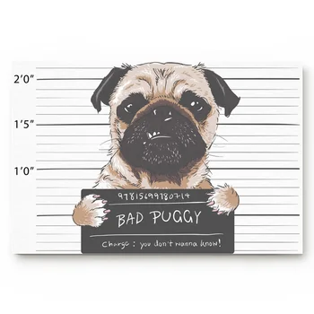 Animal Pug White Simple Door Mats Bedroom Kitchen Bathroom Door Non-slip Mats
Animal Pug White Simple Door Mats Bedroom Kitchen Bathroom Door Non-slip Mats