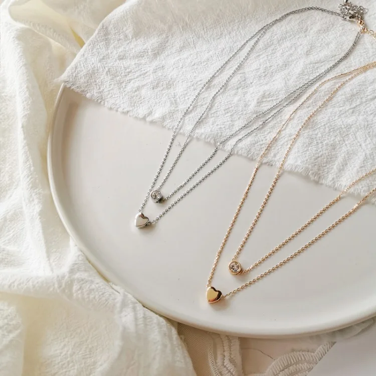 New fashion trendy jewelry copper choker heart pendant necklace multi layer necklace gifts for women jewelry party 2019 new 
New fashion trendy jewelry copper choker heart pendant necklace multi layer necklace gifts for women jewelry party 2019 new