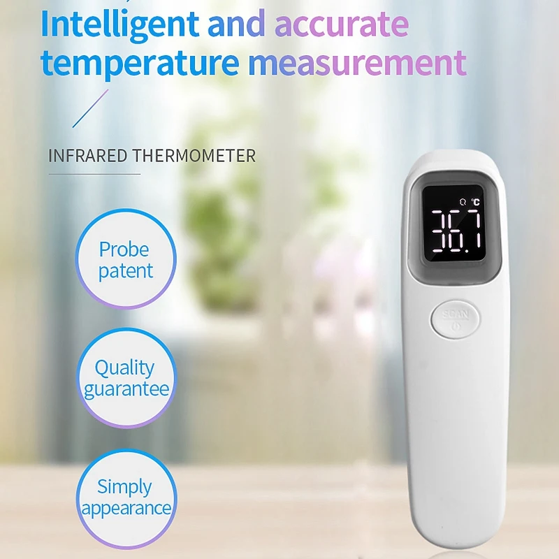 Infrared thermometer non-contact LCD intelligent body temperature Digital display thermometer electronic temperature gun
Infrared thermometer non-contact LCD intelligent body temperature Digital display thermometer electronic temperature gun
