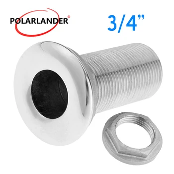 

Drain Pipe Tube Hardware Hose Barb Water Drain Accessories Connector 316 Stainless Steel For Marine Boat 3/4" Thru Hull Fitting