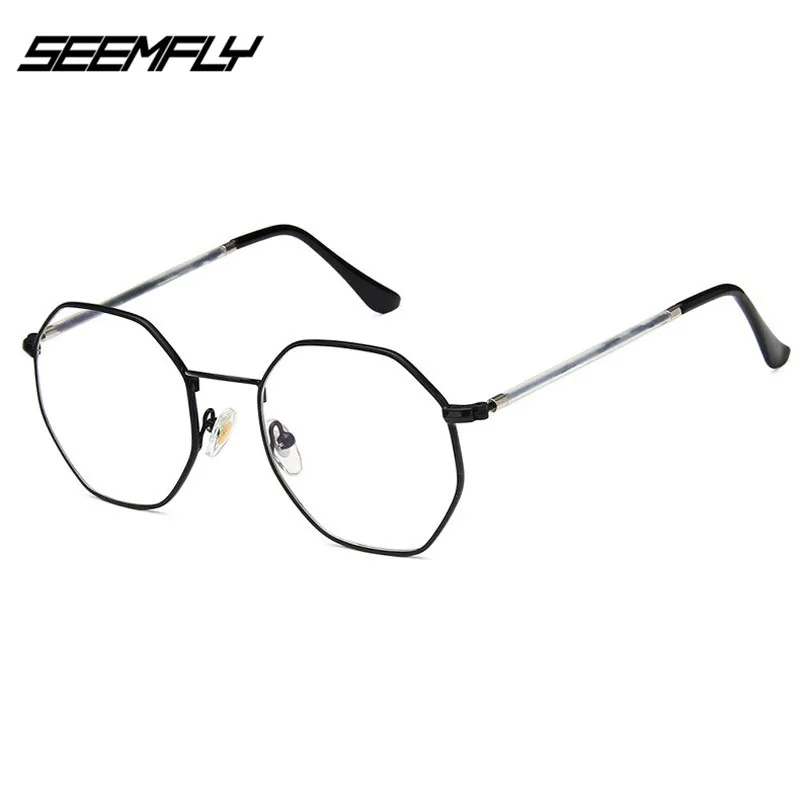 SEEMFLY Men Vintage Anti Blue light Glasses Frame Round Women Lens Myopia Optical Mirror Simple Metal Anti-blue Clear Eyewear
SEEMFLY Men Vintage Anti Blue light Glasses Frame Round Women Lens Myopia Optical Mirror Simple Metal Anti-blue Clear Eyewear