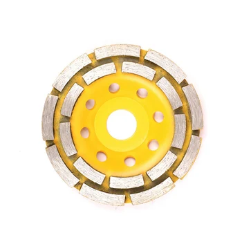4.5 Inch Diamond Cup Grinding Wheels Double Row Segments Concrete Angle Grinder --M25 
4.5 Inch Diamond Cup Grinding Wheels Double Row Segments Concrete Angle Grinder --M25