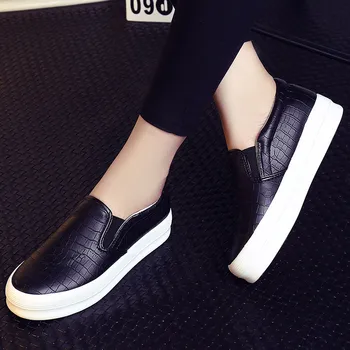 Pu Leather Shoes Woman Casual Thick Sole Silver Women Shoes New Loafers Black Sneakers Platform Shoes Women Chunky Sneakers 
Pu Leather Shoes Woman Casual Thick Sole Silver Women Shoes New Loafers Black Sneakers Platform Shoes Women Chunky Sneakers