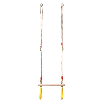 Kids Outdoor Indoor Wooden Trapeze Swing Rings Funny Game Toys for Court Yard Garden Chhildren Kids Play Game
Kids Outdoor Indoor Wooden Trapeze Swing Rings Funny Game Toys for Court Yard Garden Chhildren Kids Play Game