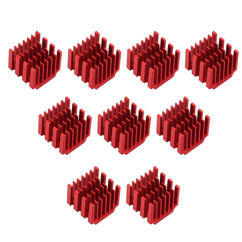 10pcs/lot Motor Driver Heat sinks Cooling Block Heatsink for DRV8825 Red 10pcs/lot Motor Driver Heat sinks Cooling Block Heatsink for DRV8825 Red