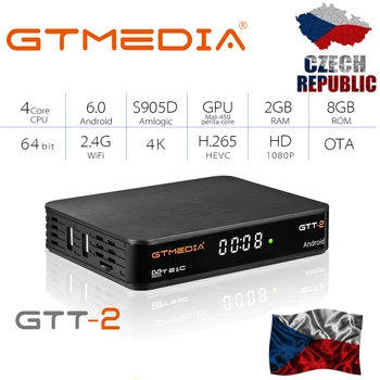GTMEDIA GTT2 DVB-T2/C android 2g+8g 1080p android 6.0 android dvb-t2 signal freesat gtt h.265 Built-in Wifi 2.4G support M3U Cam
GTMEDIA GTT2 DVB-T2/C android 2g+8g 1080p android 6.0 android dvb-t2 signal freesat gtt h.265 Built-in Wifi 2.4G support M3U Cam