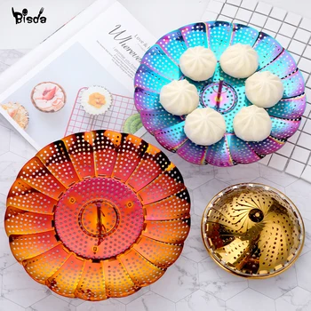 Stainless Steel Steam Grid Kitchen Utensils Folding Steamer Vegetable Kitchen Fruit Food Basket Mesh Steamer Rack Practical Tool
Stainless Steel Steam Grid Kitchen Utensils Folding Steamer Vegetable Kitchen Fruit Food Basket Mesh Steamer Rack Practical Tool