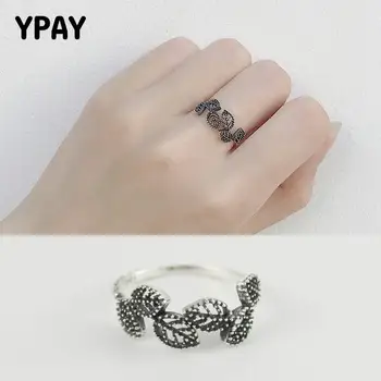 YPAY Real 925 Sterling Silver Leaf Rings for Women Vintage Do the Old Style Adjustable Ring Bague Fine Jewelry Gift YMR107
YPAY Real 925 Sterling Silver Leaf Rings for Women Vintage Do the Old Style Adjustable Ring Bague Fine Jewelry Gift YMR107