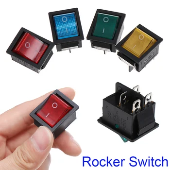 5Pcs/Set Electrical 4 Pin Rocker Switch I / O Power Off Button DPST ON/OFF Position With Light 16A 250V Pushbutton Switches
5Pcs/Set Electrical 4 Pin Rocker Switch I / O Power Off Button DPST ON/OFF Position With Light 16A 250V Pushbutton Switches