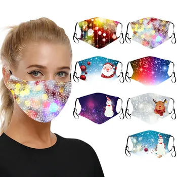 7PCS Mouth Face Mask Adult Adjustable Christmas Printed Face Shield Cover mascarilla tela Reusable Washable Face-mask mascarilas
7PCS Mouth Face Mask Adult Adjustable Christmas Printed Face Shield Cover mascarilla tela Reusable Washable Face-mask mascarilas