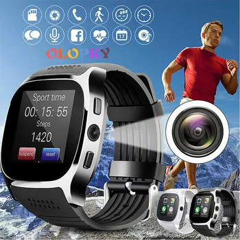 Bluetooth T8 Smart Watch Music Player Facebook Whatsapp Sync SMS Camera Smartwatch Support SIM TF Card reloj inteligente relogio
Bluetooth T8 Smart Watch Music Player Facebook Whatsapp Sync SMS Camera Smartwatch Support SIM TF Card reloj inteligente relogio