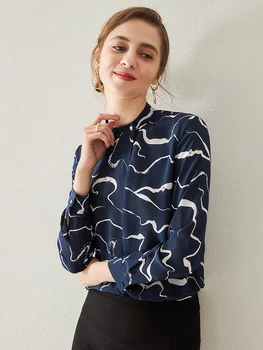 Autumn 2020 New Silk Shirt Women's Long-Sleeved Ink Line Printing Fashion Cool Silk Top Dropshipping
Autumn 2020 New Silk Shirt Women's Long-Sleeved Ink Line Printing Fashion Cool Silk Top Dropshipping