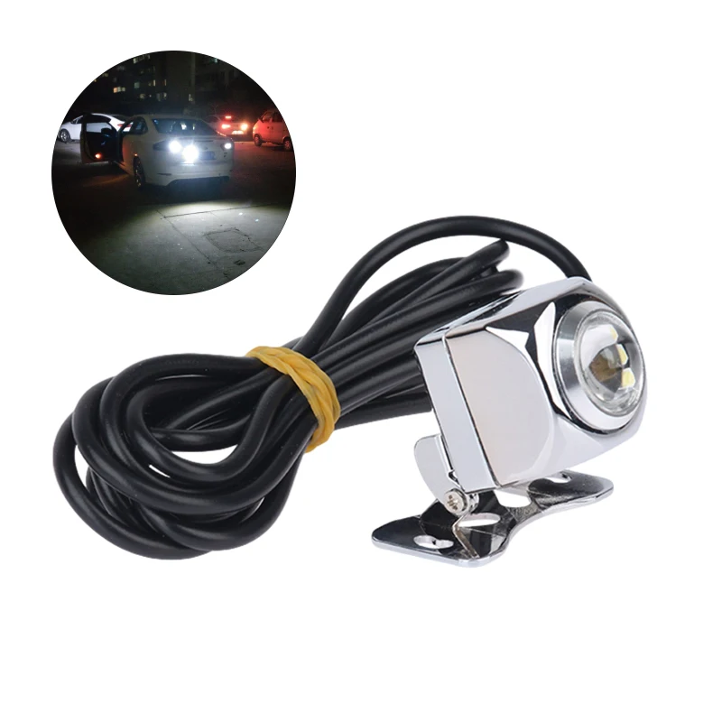 

Super Bright Car Motorcycle Parking Reversing Light LED Car Reverse Backup Tail Lamp with LENS Waterproof DRL Light Source White