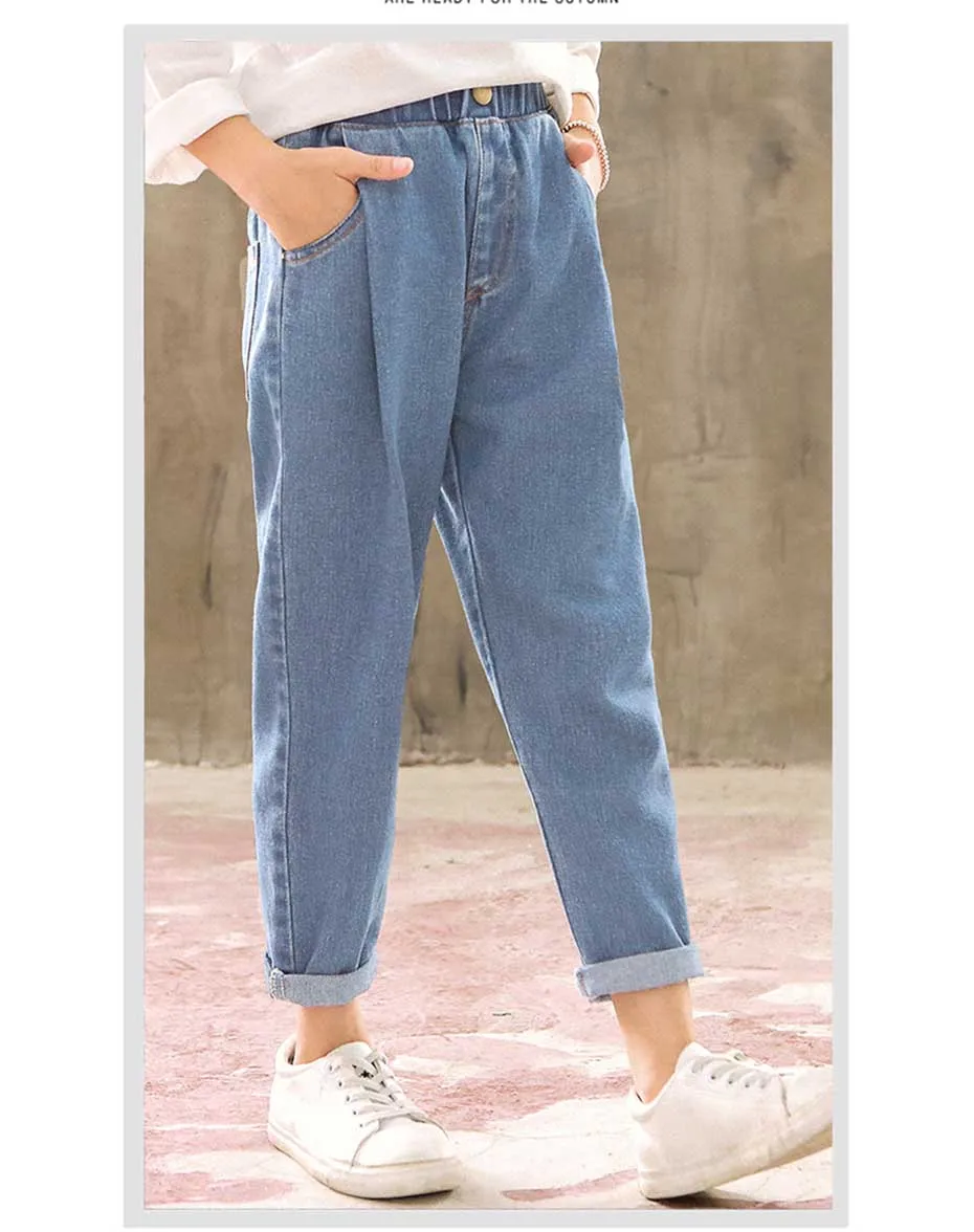 Spring Jeans For Girls Solid Pleated Children's Jeans Elastic Waist Kids Jeans Girl Casual Autumn Clothes For Girls 6 8 10 12 14 Hc22268e8011c4fbd8b6f52fc12b3fce9C - Spring Jeans For Girls Solid Pleated Children's Jeans Elastic Waist Kids Jeans Girl Casual Autumn Clothes For Girls 6 8 10 12 14