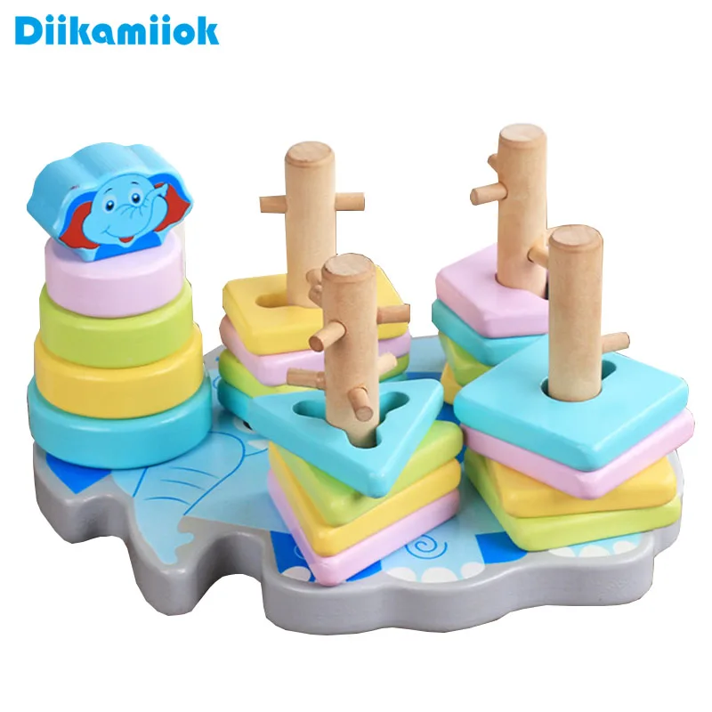 Wooden Five-column Wisdom Set Baby Educational Learning Toy Multi-functional Elephant Shape Building Blocks Toys for Children
Wooden Five-column Wisdom Set Baby Educational Learning Toy Multi-functional Elephant Shape Building Blocks Toys for Children
