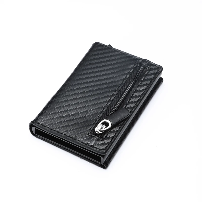 BYCOBECY 2019Carbon Fiber New RFID Wallet Antitheft Aluminum Box ID Card Holder PU Leather Pop Up Card Case Magnet Coin Purse
BYCOBECY 2019Carbon Fiber New RFID Wallet Antitheft Aluminum Box ID Card Holder PU Leather Pop Up Card Case Magnet Coin Purse