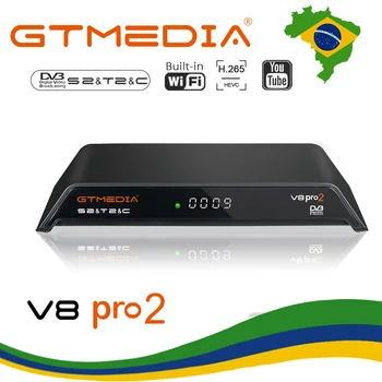 GTmedia V8 Pro 2 decoder DVB-S2/T2/Cable J83.B Built-in WiFi H.265 Support CS Satellite Receiver from Brazil
GTmedia V8 Pro 2 decoder DVB-S2/T2/Cable J83.B Built-in WiFi H.265 Support CS Satellite Receiver from Brazil