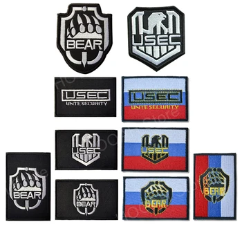 

Russian Flag Escape from Tarkov Embroidery Patch Army Military BEAR USEC Patches Tactical Emblem Appliques Russia Badges