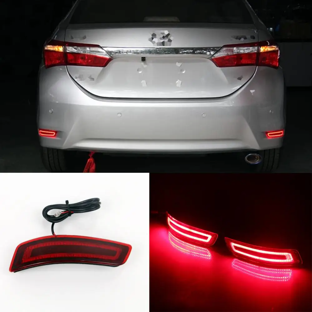 LED Rear Bumper Reflector Light for Toyota corolla 2014-2018,Functions as Led Brake Lights ,Turning Signal Lamp, Driving light
LED Rear Bumper Reflector Light for Toyota corolla 2014-2018,Functions as Led Brake Lights ,Turning Signal Lamp, Driving light