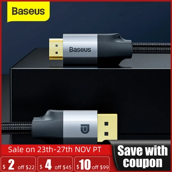 Baseus Displayport to HDMI Cable 4K 30Hz DP to HDMI Cable For Laptop Projector TV Display Port HDMI Cable
Baseus Displayport to HDMI Cable 4K 30Hz DP to HDMI Cable For Laptop Projector TV Display Port HDMI Cable