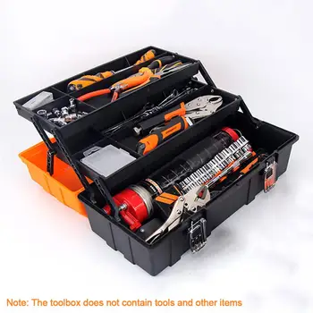 17 Inch 3 Layer Plastic Tool Box Multi Layer Storage Box Hardware Toolbox Home Multi-function Car Repair Box Tool Container Case
17 Inch 3 Layer Plastic Tool Box Multi Layer Storage Box Hardware Toolbox Home Multi-function Car Repair Box Tool Container Case
