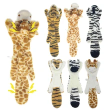 Squeak-Toys Interactive-Chew-Toy Dogs Animal Plush Pet-Wolf Rabbit Small Medium
