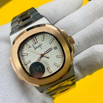 Wholesale Men's Mechanical Watch Sapphire Glass Stainless Steel Bracelet Sports Watch Glide Comfort Second-hand Watch Free Shipp
Wholesale Men's Mechanical Watch Sapphire Glass Stainless Steel Bracelet Sports Watch Glide Comfort Second-hand Watch Free Shipp