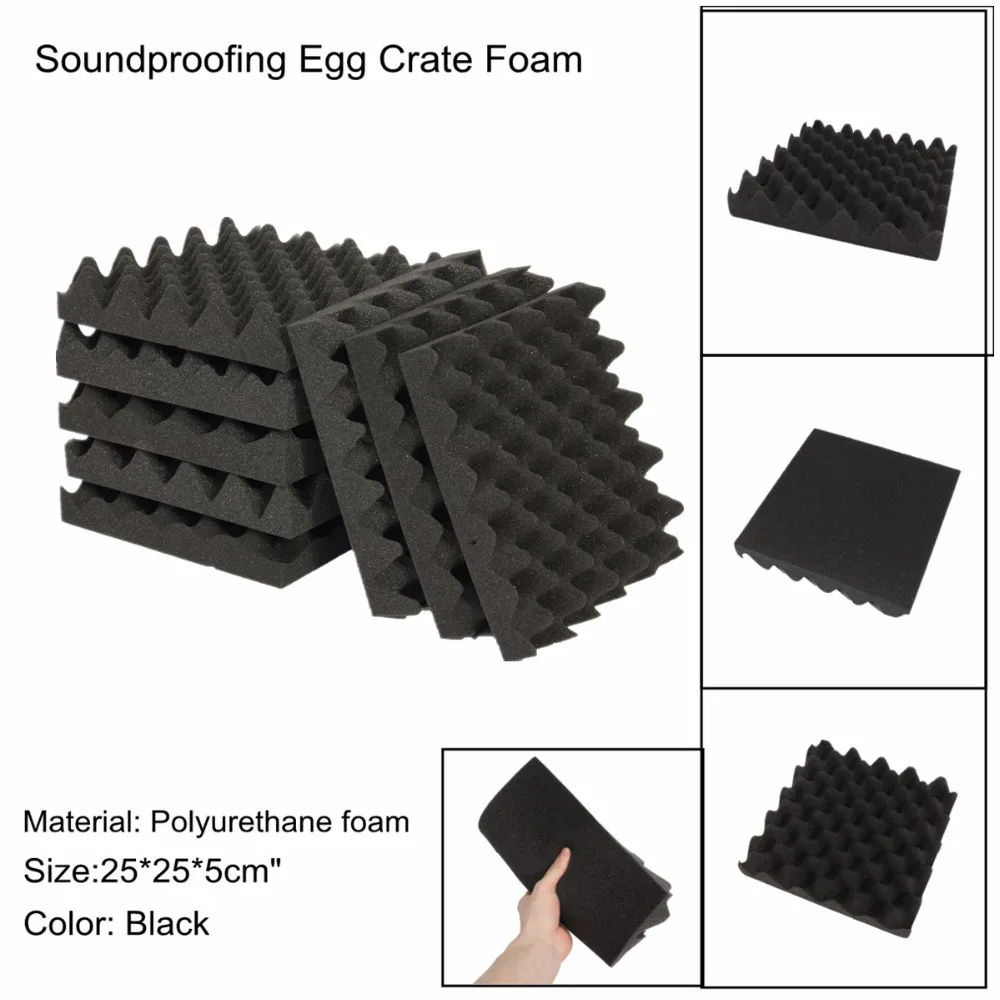 Звукоизоляционный ящик для черного яйца 25х25х5 см звукоизоляционный профиль