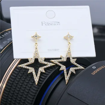 S990 Needles Hot Selling Direct Selling Europe and America New Style Inlaid Zircon Smart Exaggeration Meteor Earrings Elegant
S990 Needles Hot Selling Direct Selling Europe and America New Style Inlaid Zircon Smart Exaggeration Meteor Earrings Elegant