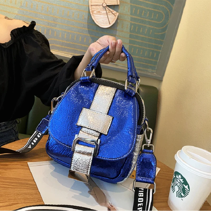 Bags for Women 2020 New Cracked Handbag Hit Color Wide Shoulder Strap Small Bright Shoulder Messenger Bag Female Bolsos De Mujer
Bags for Women 2020 New Cracked Handbag Hit Color Wide Shoulder Strap Small Bright Shoulder Messenger Bag Female Bolsos De Mujer