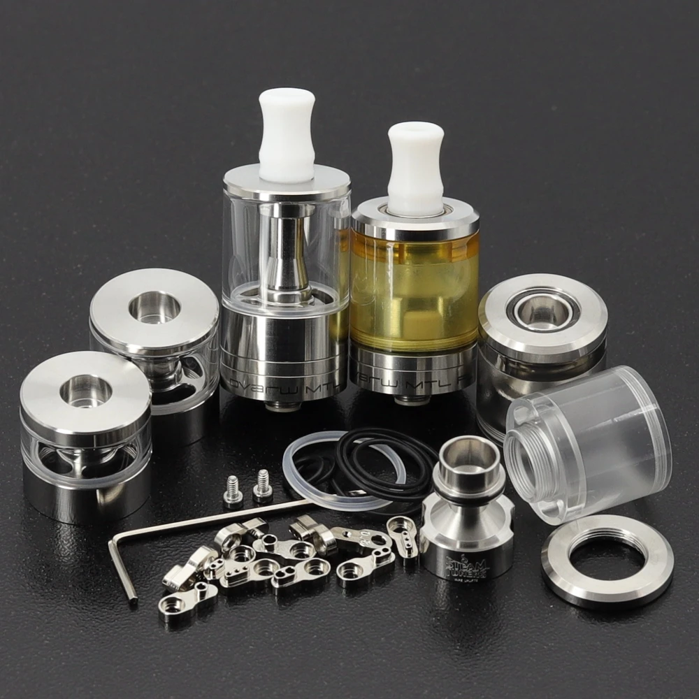 VapSea Dvarw MTL FL RTA атомайзер 22 мм бак испарителя RBA BellCap верхнее заполнение 316SS