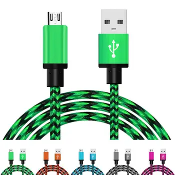 Car 2A Braided Aluminum Micro USB Data&Sync Faster Charger Cable For Android Phone For Sumsung Galaxy S4 S5 S6 Note2 HTC
