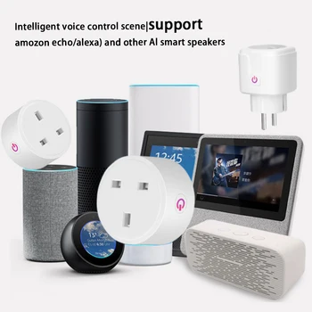 Wireless Power Energy Monitor WiFi Smart Plug Outlet APP 16A Mobile Phone Adaptor Home Appliance Remote Voice Control LED Light
Wireless Power Energy Monitor WiFi Smart Plug Outlet APP 16A Mobile Phone Adaptor Home Appliance Remote Voice Control LED Light