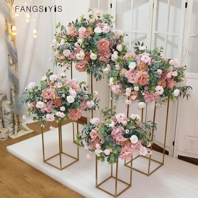 70CM Artificial Flower Ball Custom Large Wedding Table Centerpieces Stand Decor Table Flower Geometric Shelf Party Stage Display
70CM Artificial Flower Ball Custom Large Wedding Table Centerpieces Stand Decor Table Flower Geometric Shelf Party Stage Display