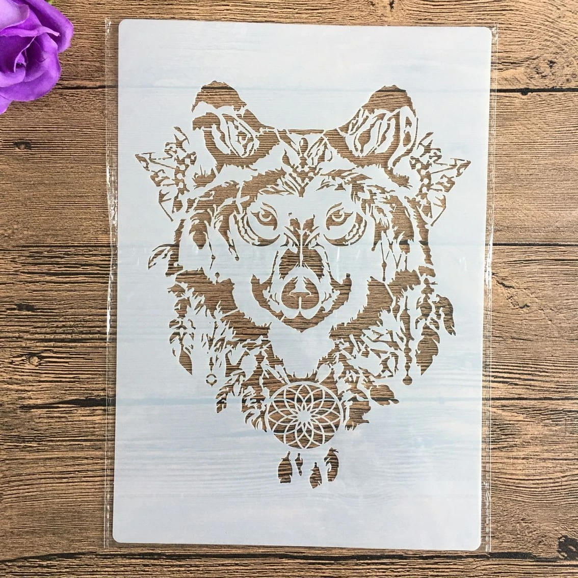 A4 29 * 21cm Wolf DIY Stencils Wall Painting Scrapbook Coloring Embossing Album Decorative Paper Card Template,wall plastic
A4 29 * 21cm Wolf DIY Stencils Wall Painting Scrapbook Coloring Embossing Album Decorative Paper Card Template,wall plastic