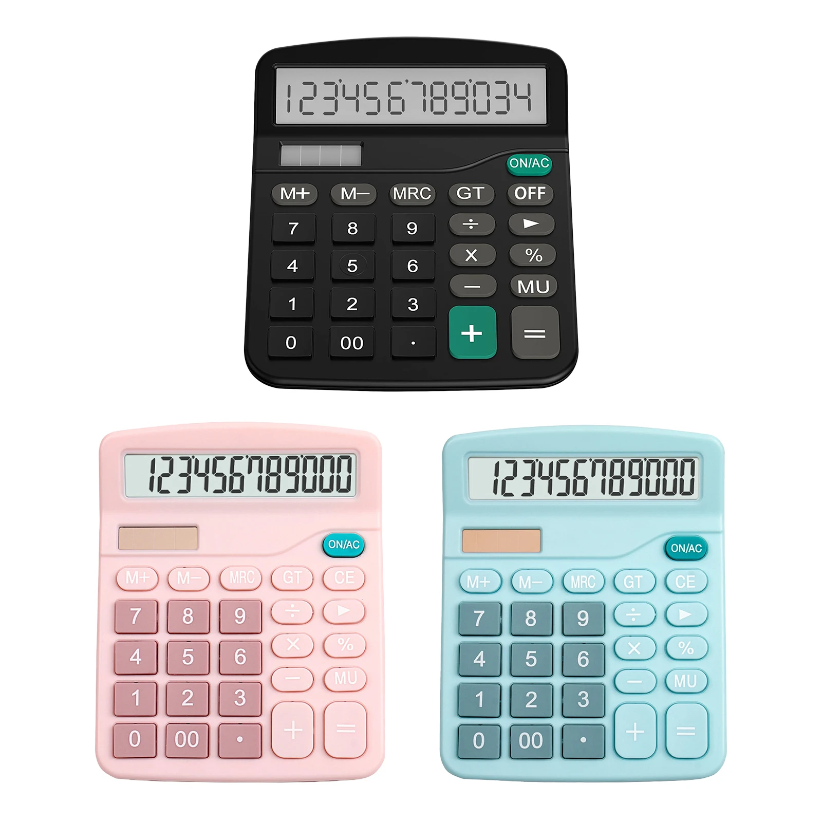Office Handheld Desktop Calculator Dual Solar Power Business Accounts Pink Office Handheld Desktop Calculator Dual Solar Power Business Accounts Pink