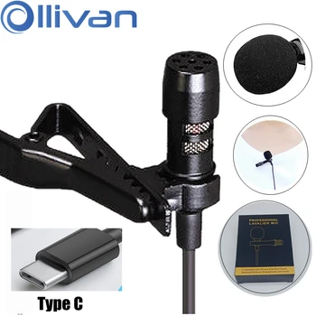 OLLIVAN 1.5M TPE Wired Microphone Type C Lavalier Recording Song Speech Microphones For Samsung A50 P30 Redmi Note 8 Pro Phone 
OLLIVAN 1.5M TPE Wired Microphone Type C Lavalier Recording Song Speech Microphones For Samsung A50 P30 Redmi Note 8 Pro Phone