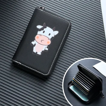 2019 Fashion Cute Cartoon Cow Printing Card Bag Women Men Zipper Credit ID Cards Holder Case Extendable Small Wallet Coin Purse
2019 Fashion Cute Cartoon Cow Printing Card Bag Women Men Zipper Credit ID Cards Holder Case Extendable Small Wallet Coin Purse
