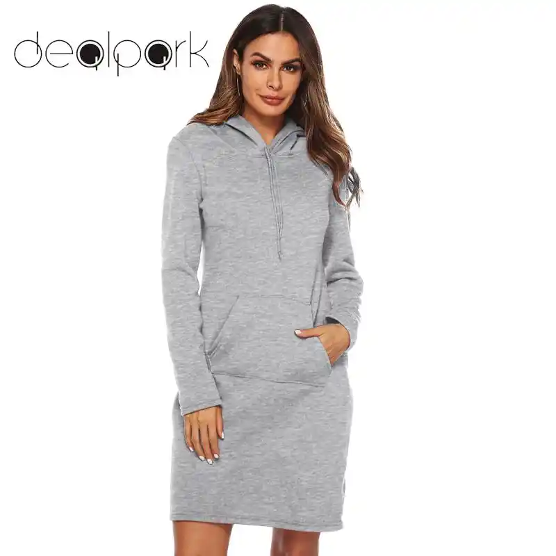 Sudaderas largas con capucha para mujer, vestido con capucha de manga larga,  suéter con capucha para mujer, prendas de vestir de gran tamaño, tops,  Vestidos, 2020|Sudaderas con capucha y sudaderas| - AliExpress