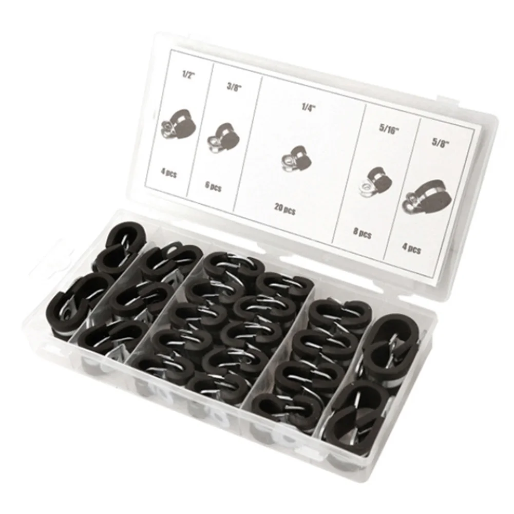 42pcs Accessories Wire Organizer Fix Mount Holder Assorted Box Buckle Pipe Clip R Fasteners Ties Cable Clamp Set Galvanized Iron 
42pcs Accessories Wire Organizer Fix Mount Holder Assorted Box Buckle Pipe Clip R Fasteners Ties Cable Clamp Set Galvanized Iron